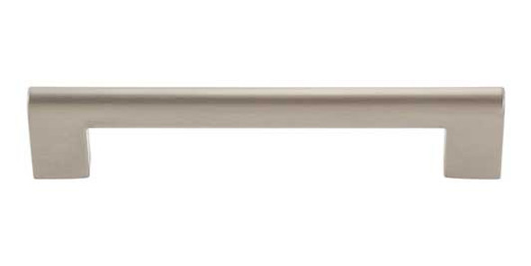 128mm CTC Round Rail Pull - Brushed Nickel