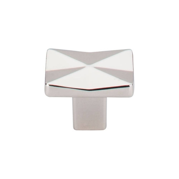 1-1/4" Square Quilted Knob - Polished Nickel