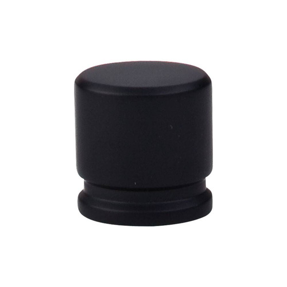 1-1/8" Dia. Oval Sanctuary Knob Medium - Flat Black