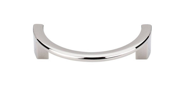 3-1/2" CTC Half Circle Open Pull - Polished Nickel