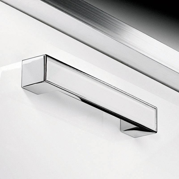 128mm CTC Headers Rectangle Handle - Polished Chrome