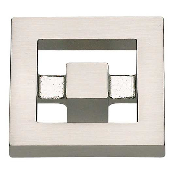 1-3/8" Square Nobu Knob - Brushed Nickel