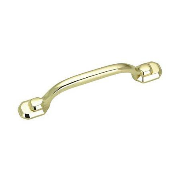 3" CTC Village Trunk Style Cabinet Pull - Brass