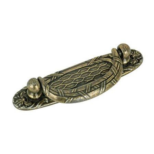 64mm CTC Ornate Country Style Collection Woven Drop Pull - Antique English