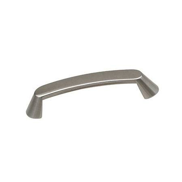 128mm CTC Contemporary Angled Pull - Brushed Nickel