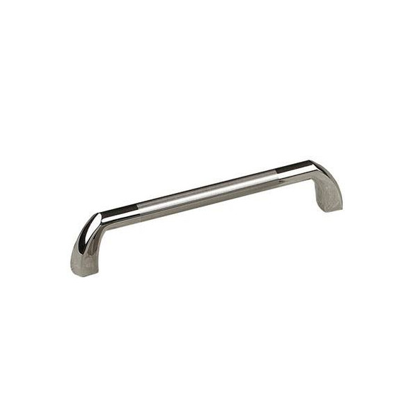 128mm CTC Modern Flat Top Arch Pull - Chrome with Brushed Nickel