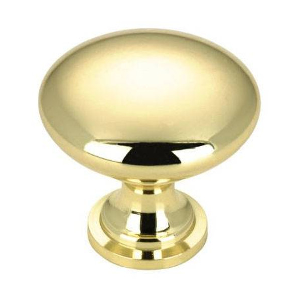 30mm Dia. Urban Collection Flat Top Round Knob - Brass