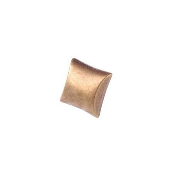 28mm Square Village Deco Collection Knob - Burnished Brass