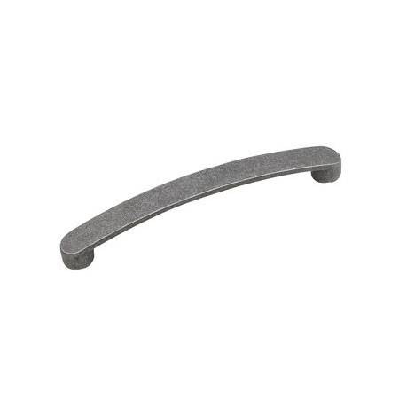160mm CTC Transitional Village Collection Flat Cabinet Pull - Natural Iron