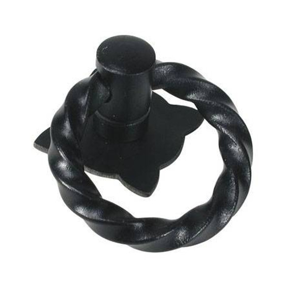 30mm CTC Forged Iron Twist Ring Pull - Matt Black