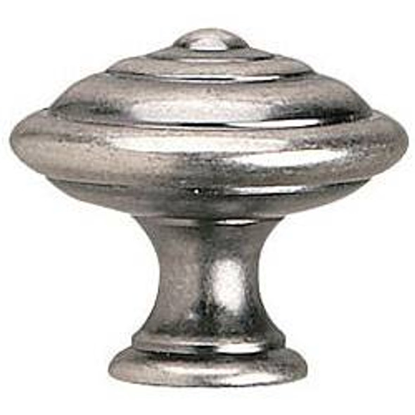 25mm Dia. Transitional Provencale Inspiration Collection Round Knob - Oxidized brass