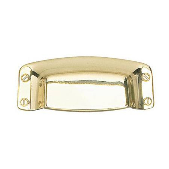 32mm CTC Rectangular Brass Cup Pull - Brass