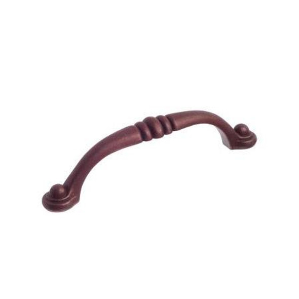 96mm CTC Country Style Transitional Button Pull - Hammered Rust