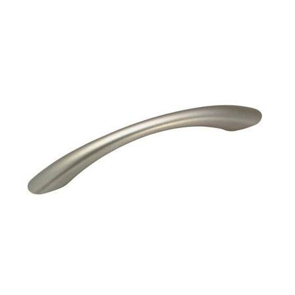 96mm CTC Eclectic Expression Plastic Arched Bow Pull - Satin Nickel