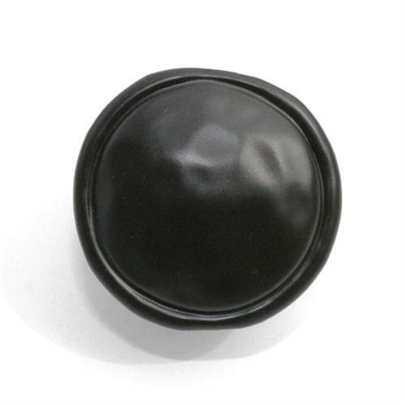 1-3/8" Dia. Round Merlot Knob - Oil-Rubbed Bronze