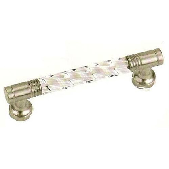 3" CTC Kristal Wire Pull - Acrylic with Satin Pewter Legs