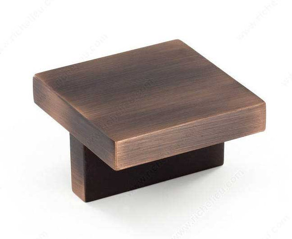 42mm Contemporary Expression Square Knob - Oil Rubbed Bronze