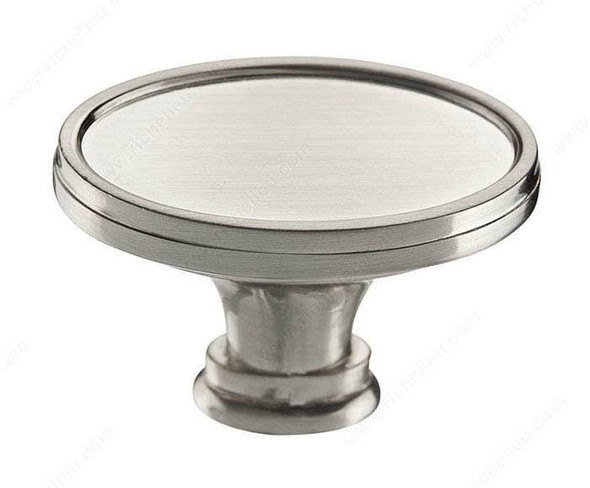 39mm Trasitional Expression Oval Knob - Brushed Nickel