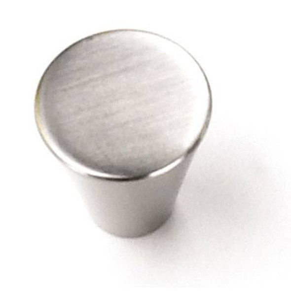 3/4" Small Delano Cone Knob - Brushed Satin Nickel