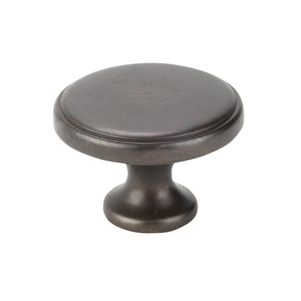 1-3/8" Oval Cabinet Italian Designs Knob - Dark Bronze