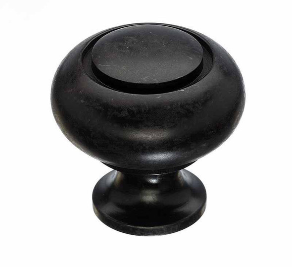 1-1/4" Dia. Ring Knob - Patina Black