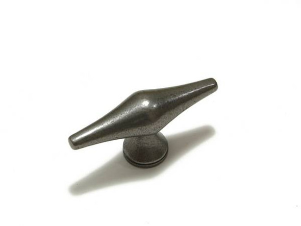 86mm Pointed End T-Bar Knob - Natural Iron