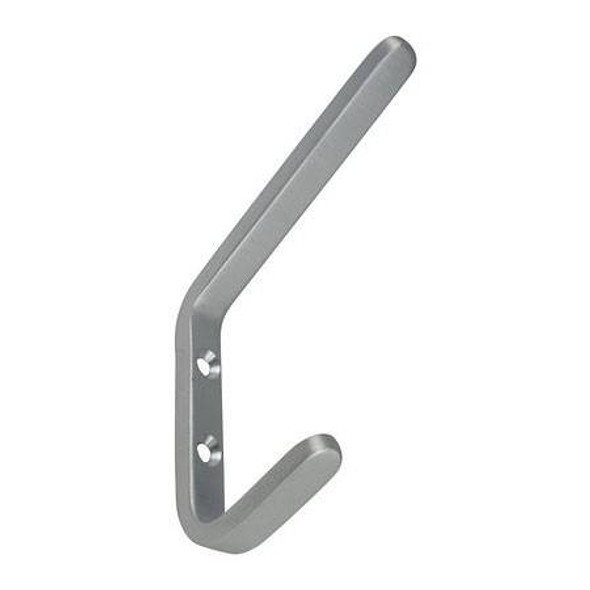 118mm Urban Style Double Utility Hook - Satin chrome