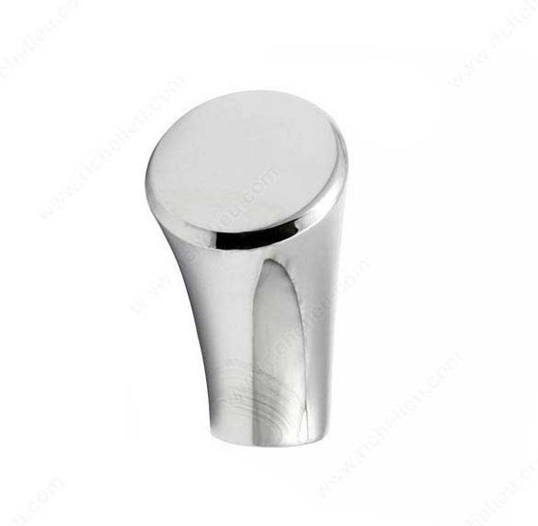 20mm Curvy Cone Knob - Chrome