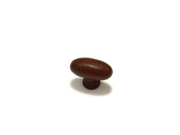 40mm Rustic Style Oval Egg Knob - Rust