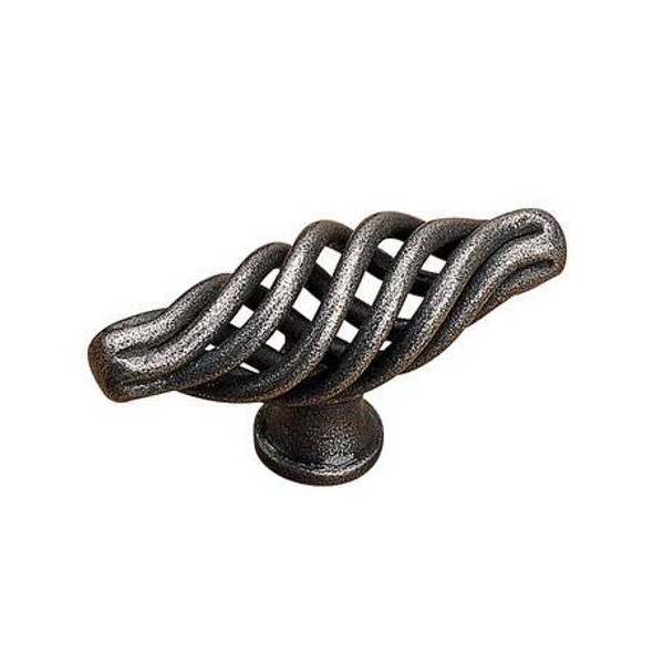55mm Forged Iron Birdcage T-Knob - Natural Iron