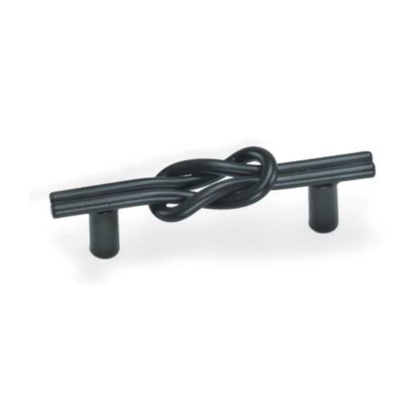 3" CTC Nantucket Knot Pull - Matte Black