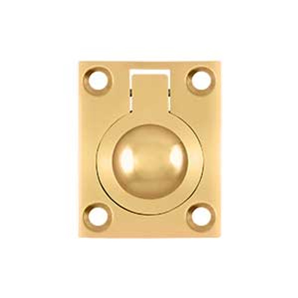 1-3/8" Flush Ring Pull - PVD Polished Brass