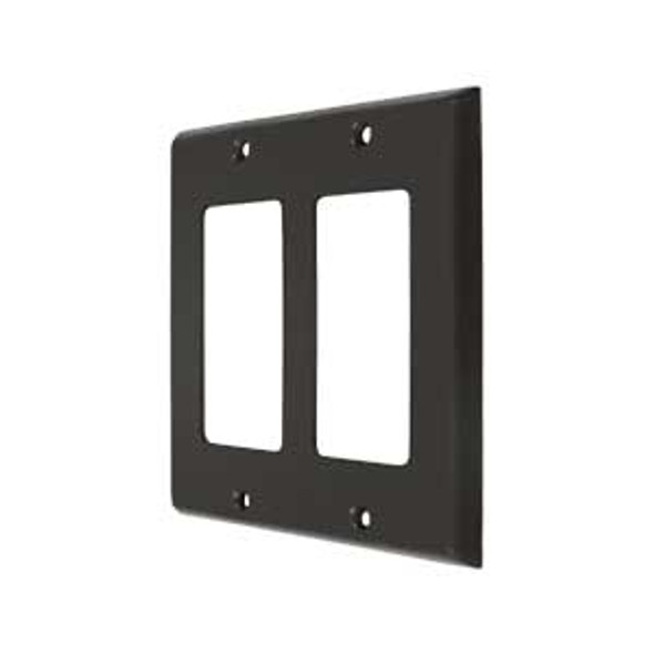 Double Rocker Transitional Switch Plate - Oil-rubbed Bronze