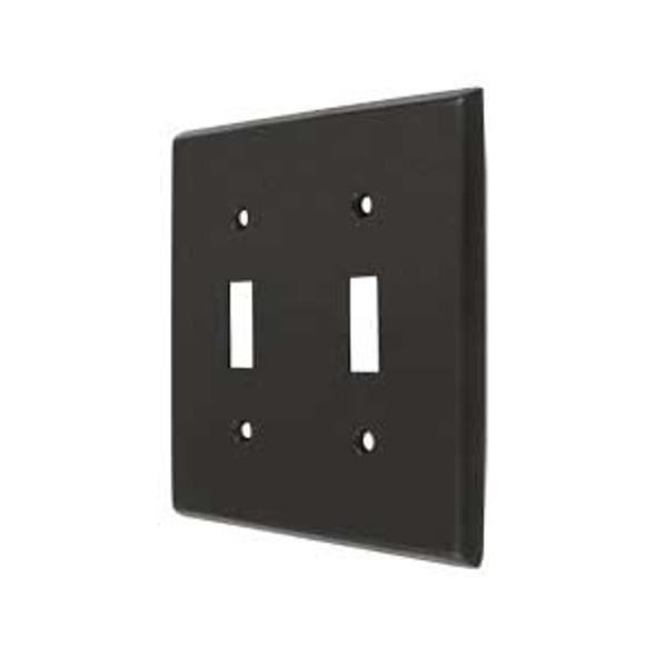 Double Toggle Transitional Switch Plate - Oil-rubbed Bronze