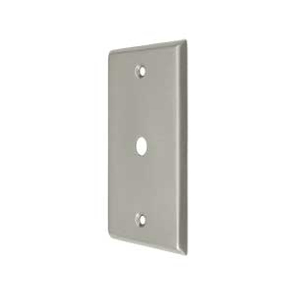 Single Cable TV Transitional Switch Plate - Brushed Nickel