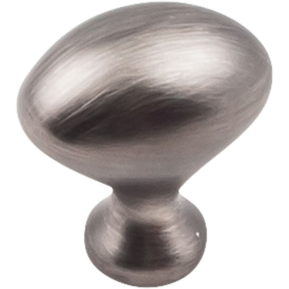 1-1/8" Merryville Oval Knob - Brushed Pewter