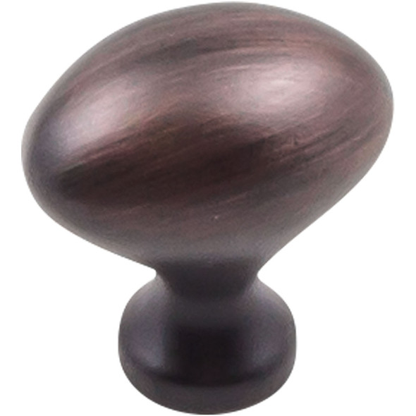 1-1/8" Merryville Oval Knob - Brushed Oil Rubbed Bronze