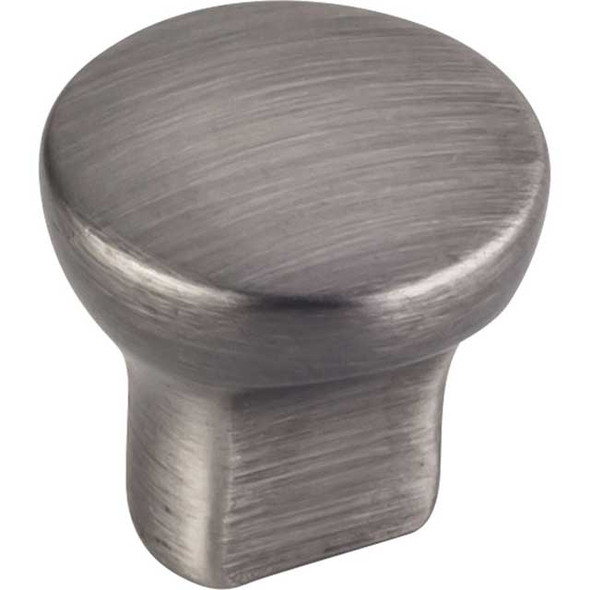 1" Dia. Round Brenton Knob - Brushed Pewter