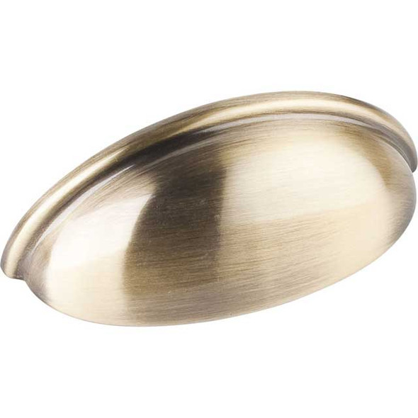 3" CTC Florence Cup Pull - Brushed Antique Brass