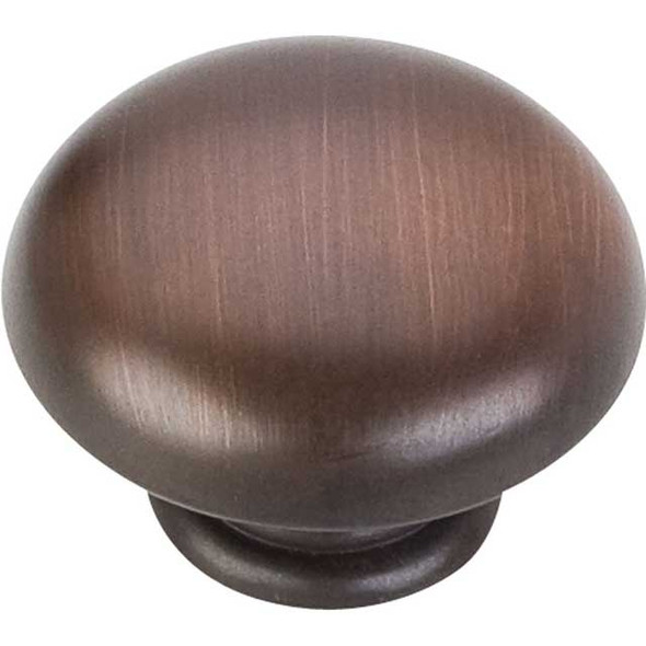 1-3/16" Dia. Gatsby Round Knob - Brushed Oil Rubbed Bronze