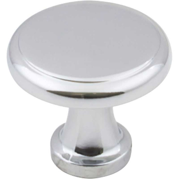 1-1/8" Dia. Gatsby Round Knob - Polished Chrome