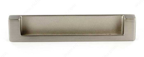 128mm CTC Expression Style Recessed Rectangular Slot Pull - Brushed Nickel
