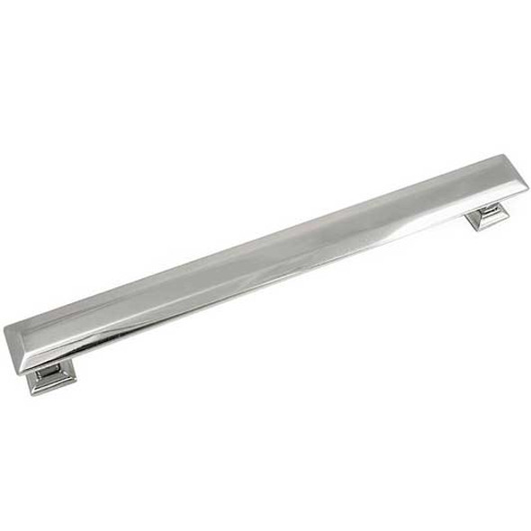 8" CTC Poise Pull with Back Plate - Polished Nickel