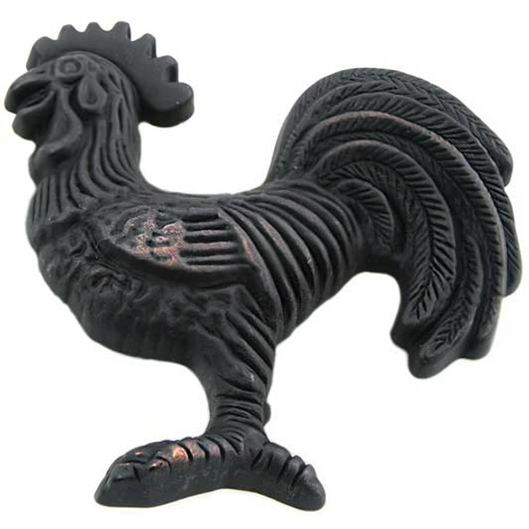 2-1/4" Rooster Right Cabinet / Left Facing Knob - Oil Rubbed Bronze