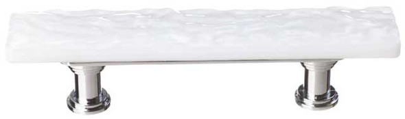 5" Glacier White Skinny Pull - Oil Rubbed Bronze