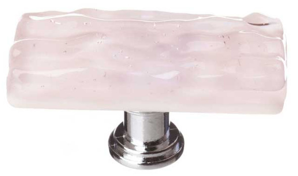 2" Glacier Rose Skinny Long Knob - Satin Nickel