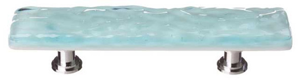 5" Glacier Light Aqua Pull - Oil Rubbed Bronze