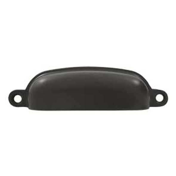 3-5/8" CTC Solid Brass Exposed Shell Pull - Oil-rubbed Bronze