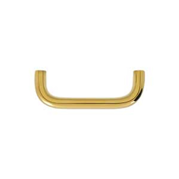 3" CTC Wide Wire Pull - PVD Polished Brass