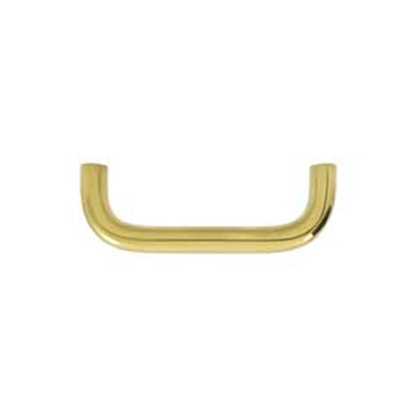3" CTC Wide Wire Pull - Polished Brass